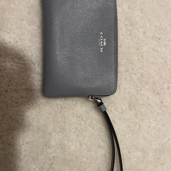 Coach Gray Wristlet - Picture 1 of 3